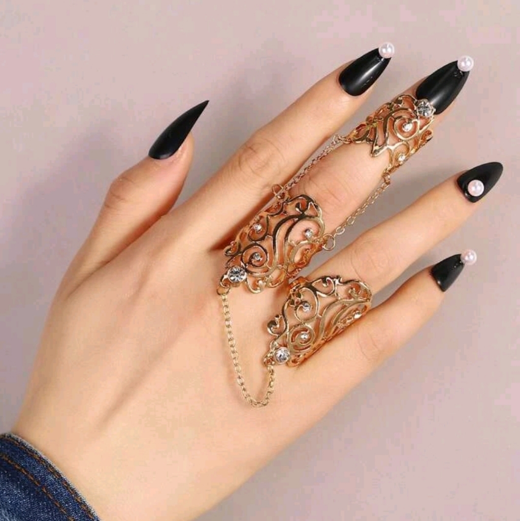 Rhinestone Ring Set